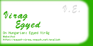 virag egyed business card